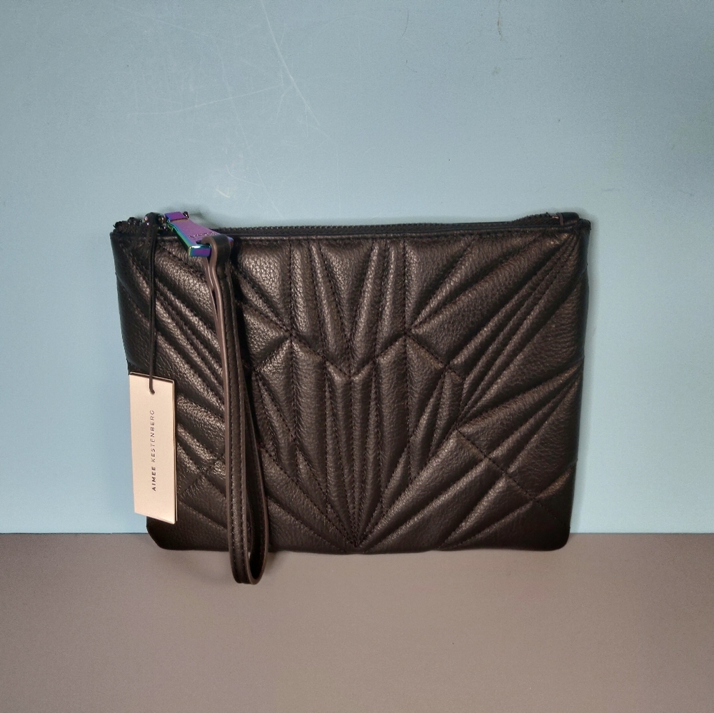 Aimee Kestenberg Black Clutch Purse - Picture 6 of 11